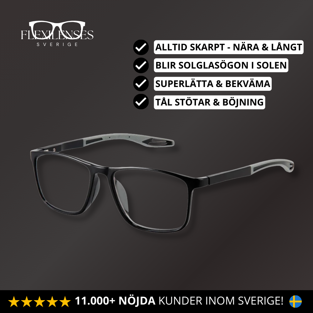 Flexilenses™ - Multifokusglasögon med Ljusanpassning