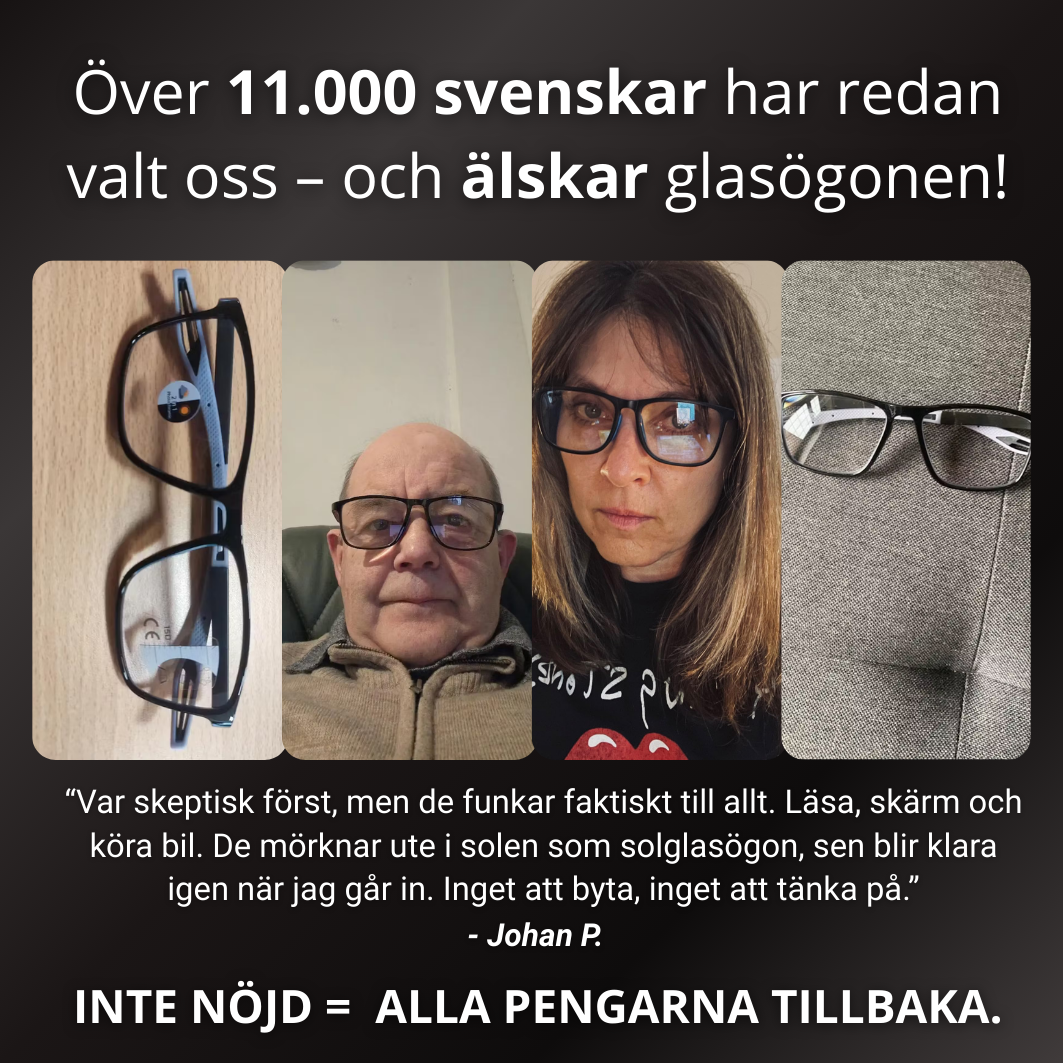 Flexilenses™ - Multifokusglasögon med Ljusanpassning